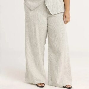 Elegant Gray Wide-Leg Women's Pants